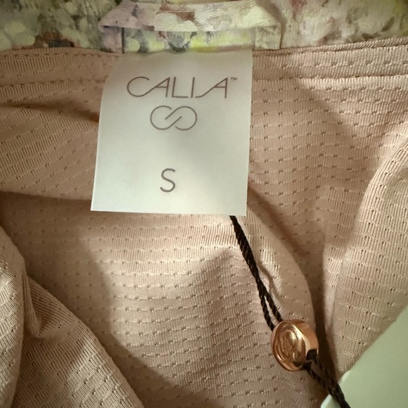 Calia Multicolor Springtime Hooded Windbreaker Water Repellent Jacket Small NEW - Picture 9 of 12